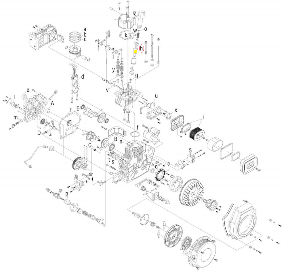 Kipor Power Solutions Fuel Injector KM186FA13000